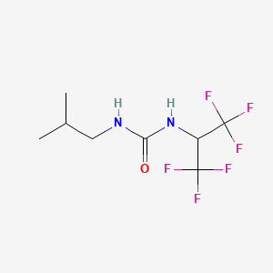 molecular formula C8H12F6N2O B5056497 N-isobutyl-N'-[2,2,2-trifluoro-1-(trifluoromethyl)ethyl]urea 