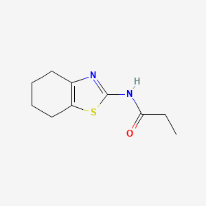 B5056503 N-(4,5,6,7-tetrahydro-1,3-benzothiazol-2-yl)propanamide CAS No. 5524-20-9