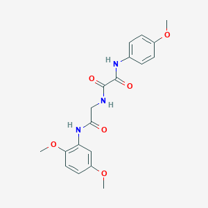 molecular formula C19H21N3O6 B5056548 N-{2-[(2,5-dimethoxyphenyl)amino]-2-oxoethyl}-N'-(4-methoxyphenyl)ethanediamide 