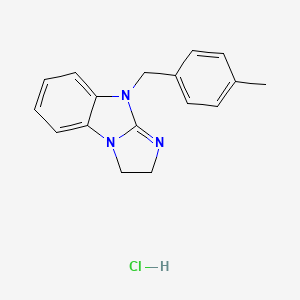 molecular formula C17H18ClN3 B5056567 9-(4-methylbenzyl)-2,9-dihydro-3H-imidazo[1,2-a]benzimidazole hydrochloride 