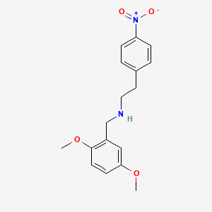 molecular formula C17H20N2O4 B5056572 (2,5-dimethoxybenzyl)[2-(4-nitrophenyl)ethyl]amine 