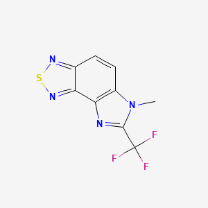 molecular formula C9H5F3N4S B5056578 6-methyl-7-(trifluoromethyl)-6H-imidazo[4,5-e][2,1,3]benzothiadiazole 