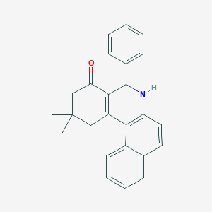 molecular formula C25H23NO B5056584 2,2-dimethyl-5-phenyl-2,3,5,6-tetrahydrobenzo[a]phenanthridin-4(1H)-one 