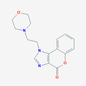 molecular formula C16H17N3O3 B505660 1-[2-(4-morpholinyl)ethyl]chromeno[3,4-d]imidazol-4(1H)-one 