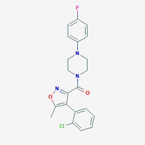 1-{[4-(2-Chlorophenyl)-5-methyl-3-isoxazolyl]carbonyl}-4-(4-fluorophenyl)piperazine