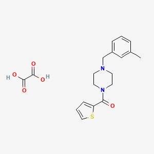 molecular formula C19H22N2O5S B5056615 1-(3-methylbenzyl)-4-(2-thienylcarbonyl)piperazine oxalate 