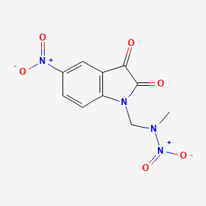 molecular formula C10H8N4O6 B5056636 1-{[methyl(nitro)amino]methyl}-5-nitro-1H-indole-2,3-dione 