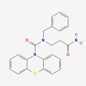 molecular formula C23H21N3O2S B5056730 N-(3-amino-3-oxopropyl)-N-benzyl-10H-phenothiazine-10-carboxamide 