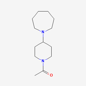 molecular formula C13H24N2O B5056739 1-(1-acetyl-4-piperidinyl)azepane 