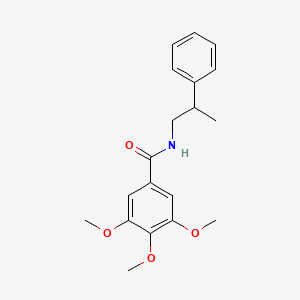 molecular formula C19H23NO4 B5056785 3,4,5-trimethoxy-N-(2-phenylpropyl)benzamide 
