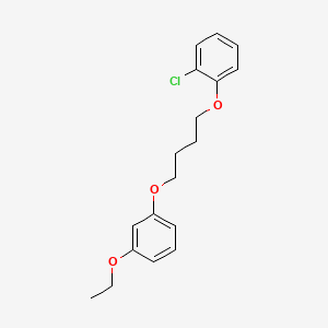 molecular formula C18H21ClO3 B5056859 1-chloro-2-[4-(3-ethoxyphenoxy)butoxy]benzene 
