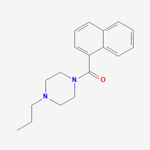 molecular formula C18H22N2O B5056875 1-(1-naphthoyl)-4-propylpiperazine 