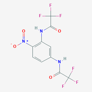 molecular formula C10H5F6N3O4 B5056895 N,N'-(4-nitro-1,3-phenylene)bis(2,2,2-trifluoroacetamide) 