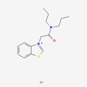 molecular formula C15H21BrN2OS B5056927 3-[2-(dipropylamino)-2-oxoethyl]-1,3-benzothiazol-3-ium bromide 