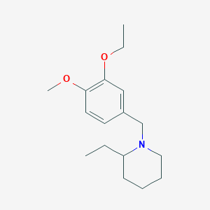 molecular formula C17H27NO2 B5056953 1-(3-ethoxy-4-methoxybenzyl)-2-ethylpiperidine 