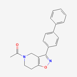 molecular formula C20H18N2O2 B5056958 5-acetyl-3-(4-biphenylyl)-4,5,6,7-tetrahydroisoxazolo[4,5-c]pyridine 