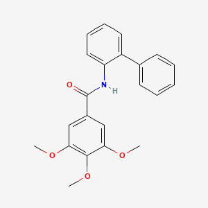 molecular formula C22H21NO4 B5056966 N-2-biphenylyl-3,4,5-trimethoxybenzamide 