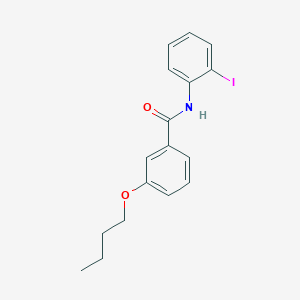 molecular formula C17H18INO2 B5057026 3-butoxy-N-(2-iodophenyl)benzamide 