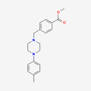 molecular formula C20H24N2O2 B5057042 methyl 4-{[4-(4-methylphenyl)-1-piperazinyl]methyl}benzoate 