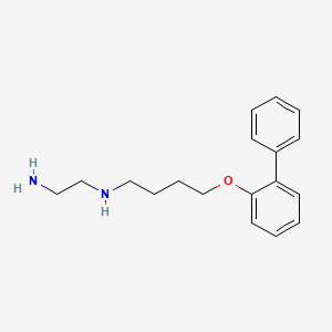 molecular formula C18H24N2O B5057088 (2-aminoethyl)[4-(2-biphenylyloxy)butyl]amine 