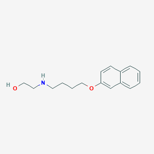 molecular formula C16H21NO2 B5057110 2-{[4-(2-naphthyloxy)butyl]amino}ethanol 