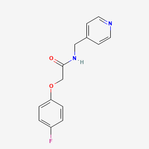 molecular formula C14H13FN2O2 B5057241 2-(4-fluorophenoxy)-N-(4-pyridinylmethyl)acetamide 