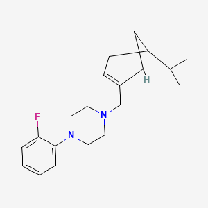 molecular formula C20H27FN2 B5057253 1-[(6,6-dimethylbicyclo[3.1.1]hept-2-en-2-yl)methyl]-4-(2-fluorophenyl)piperazine 