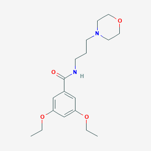 molecular formula C18H28N2O4 B505727 3,5-diethoxy-N-(3-morpholin-4-ylpropyl)benzamide CAS No. 354767-58-1
