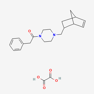 molecular formula C22H28N2O5 B5057322 1-(bicyclo[2.2.1]hept-5-en-2-ylmethyl)-4-(phenylacetyl)piperazine oxalate 