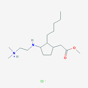 methyl (3-{[2-(dimethylamino)ethyl]amino}-2-pentylcyclopentyl)acetate hydrochloride