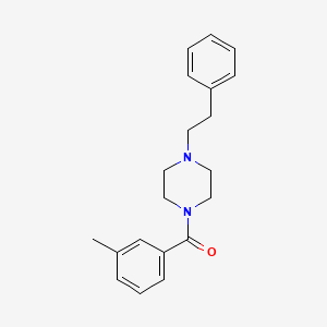 molecular formula C20H24N2O B5057340 1-(3-methylbenzoyl)-4-(2-phenylethyl)piperazine 