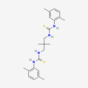 molecular formula C23H32N4S2 B5057346 N-(2,5-dimethylphenyl)-N'-[3-({[(2,5-dimethylphenyl)amino]carbonothioyl}amino)-2,2-dimethylpropyl]thiourea 