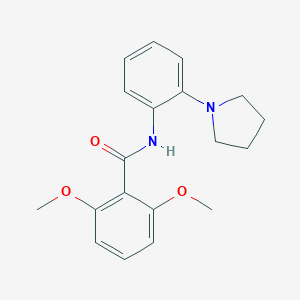 2,6-dimethoxy-N-[2-(1-pyrrolidinyl)phenyl]benzamide
