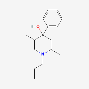 molecular formula C16H25NO B5057383 2,5-dimethyl-4-phenyl-1-propyl-4-piperidinol 