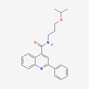 molecular formula C22H24N2O2 B5057448 N-(3-isopropoxypropyl)-2-phenyl-4-quinolinecarboxamide 