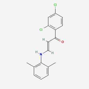 molecular formula C17H15Cl2NO B5057525 1-(2,4-dichlorophenyl)-3-[(2,6-dimethylphenyl)amino]-2-propen-1-one 