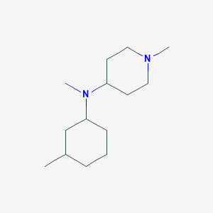 molecular formula C14H28N2 B5057542 N,1-dimethyl-N-(3-methylcyclohexyl)-4-piperidinamine 
