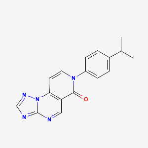 molecular formula C17H15N5O B5057562 7-(4-isopropylphenyl)pyrido[3,4-e][1,2,4]triazolo[1,5-a]pyrimidin-6(7H)-one 