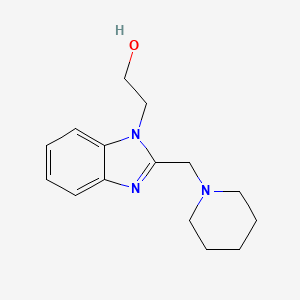 molecular formula C15H21N3O B5057587 2-[2-(1-piperidinylmethyl)-1H-benzimidazol-1-yl]ethanol 