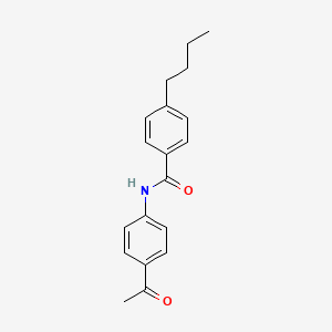 molecular formula C19H21NO2 B5057649 N-(4-acetylphenyl)-4-butylbenzamide 