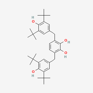 molecular formula C36H50O4 B5057660 3,6-bis(3,5-di-tert-butyl-4-hydroxybenzyl)-1,2-benzenediol 