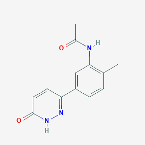 molecular formula C13H13N3O2 B5057699 N-[2-methyl-5-(6-oxo-1,6-dihydro-3-pyridazinyl)phenyl]acetamide 