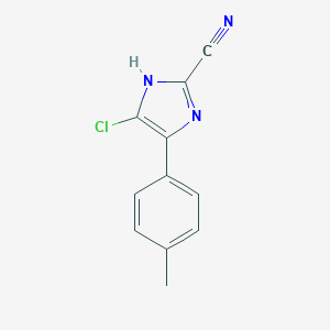 molecular formula C11H8ClN3 B050577 4-氯-5-(4-甲基苯基)-1H-咪唑-2-腈 CAS No. 120118-14-1