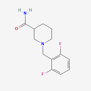 molecular formula C13H16F2N2O B5057702 1-(2,6-difluorobenzyl)-3-piperidinecarboxamide 