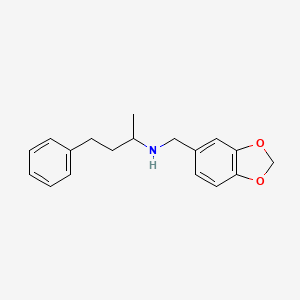 molecular formula C18H21NO2 B5057709 (1,3-benzodioxol-5-ylmethyl)(1-methyl-3-phenylpropyl)amine 