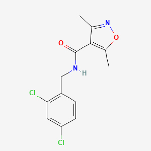 molecular formula C13H12Cl2N2O2 B5057812 N-(2,4-dichlorobenzyl)-3,5-dimethyl-4-isoxazolecarboxamide 
