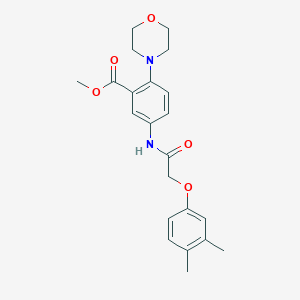 Methyl 5-{[(3,4-dimethylphenoxy)acetyl]amino}-2-morpholin-4-ylbenzoate