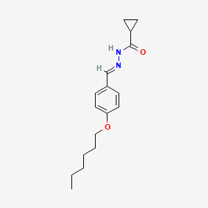 N'-[4-(hexyloxy)benzylidene]cyclopropanecarbohydrazide