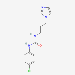 molecular formula C13H15ClN4O B5057885 N-(4-chlorophenyl)-N'-[3-(1H-imidazol-1-yl)propyl]urea 