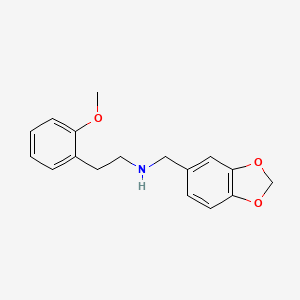 molecular formula C17H19NO3 B5057906 (1,3-benzodioxol-5-ylmethyl)[2-(2-methoxyphenyl)ethyl]amine 